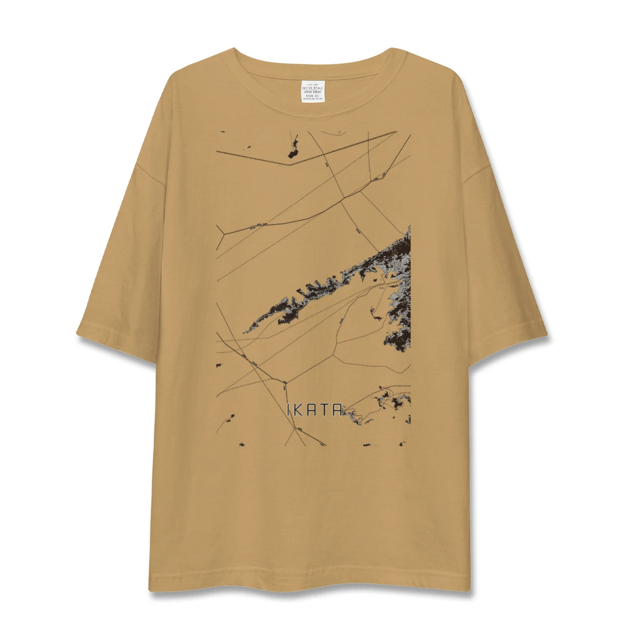 【伊方(愛媛県)】地図柄ビッグシルエットTシャツ