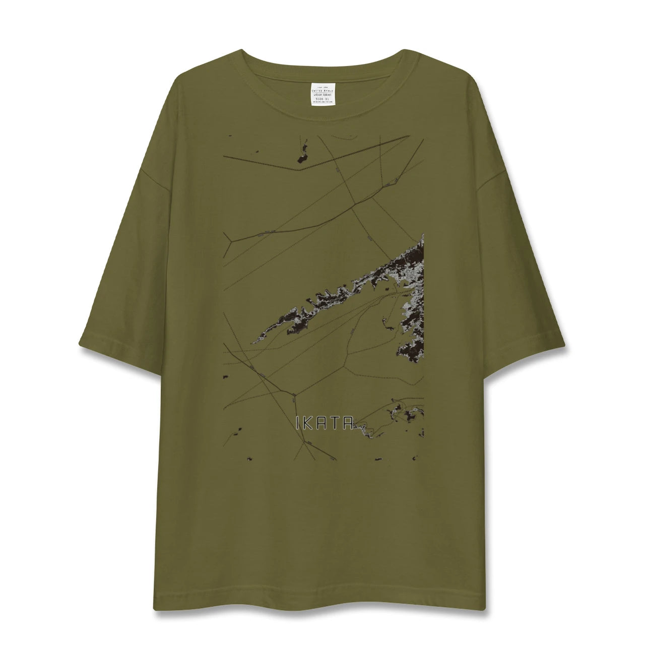 【伊方(愛媛県)】地図柄ビッグシルエットTシャツ