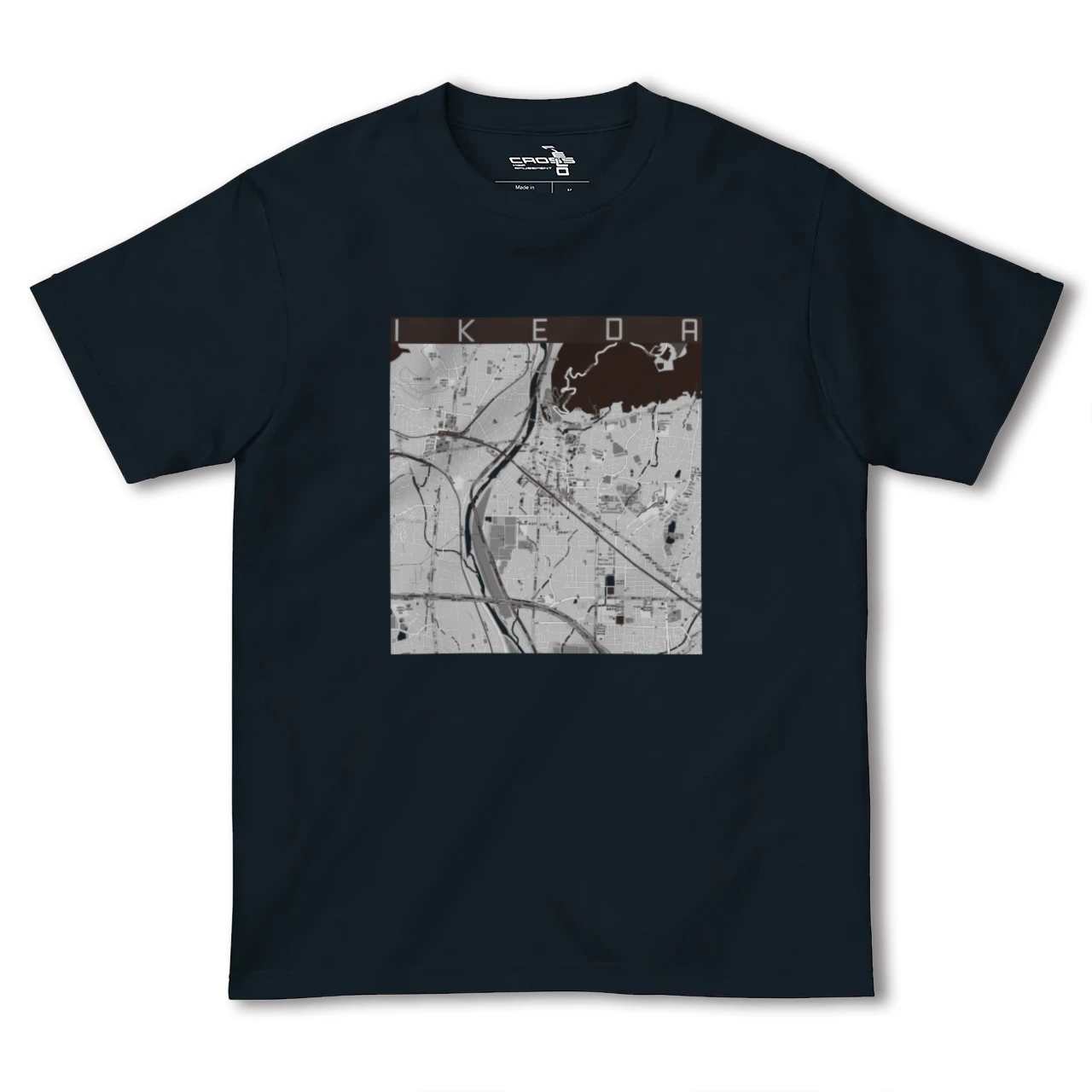 【池田(大阪府)】地図柄ヘビーウェイトTシャツ