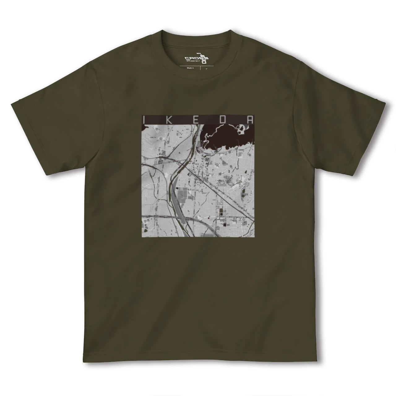 【池田(大阪府)】地図柄ヘビーウェイトTシャツ