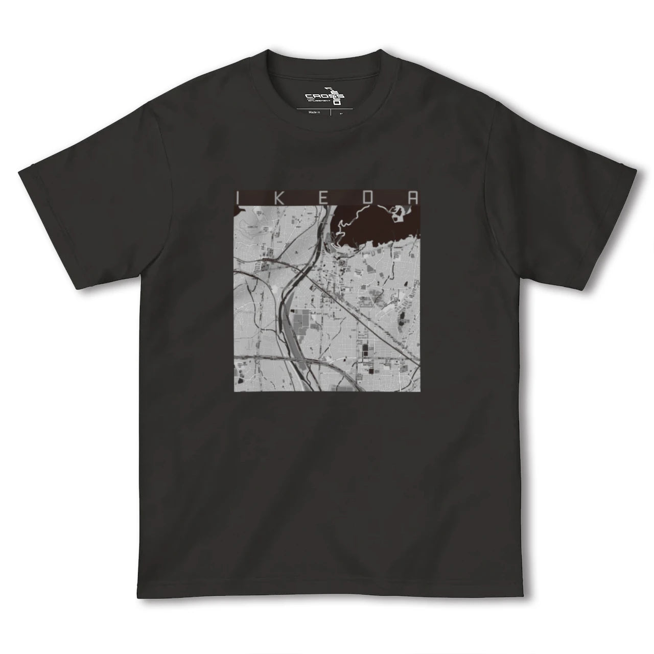 【池田(大阪府)】地図柄ヘビーウェイトTシャツ