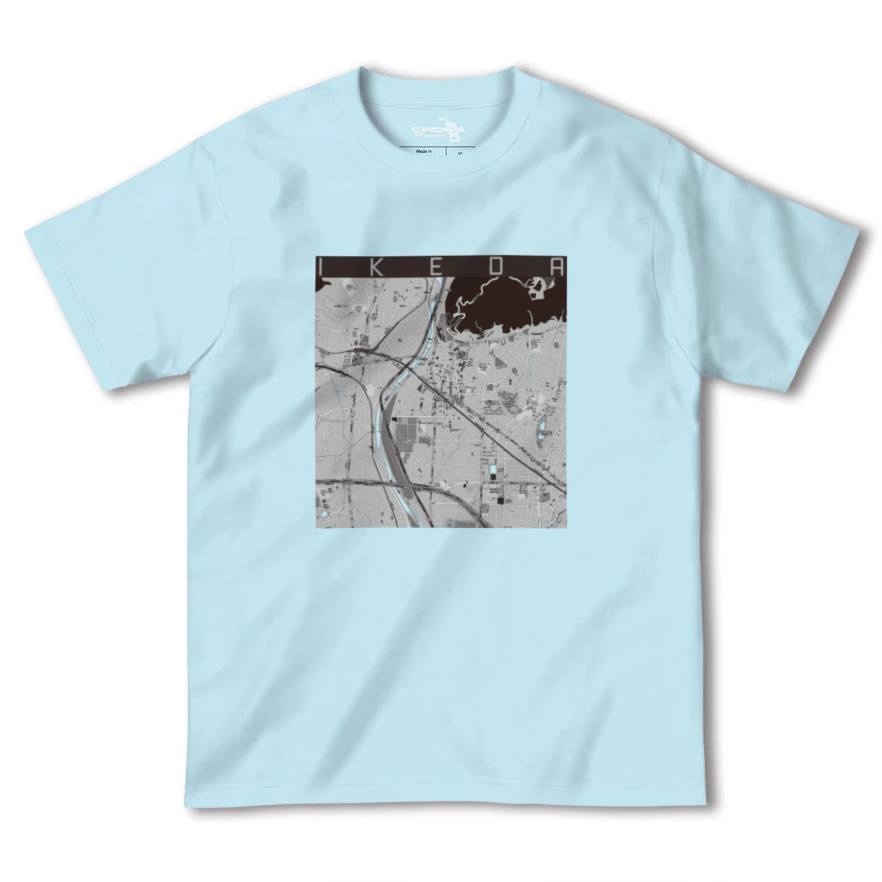 【池田(大阪府)】地図柄ヘビーウェイトTシャツ