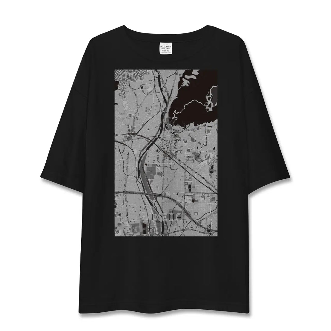 【池田(大阪府)】地図柄ビッグシルエットTシャツ
