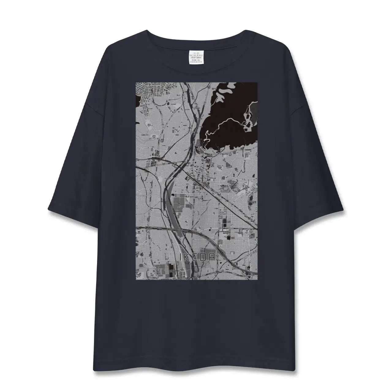 【池田(大阪府)】地図柄ビッグシルエットTシャツ