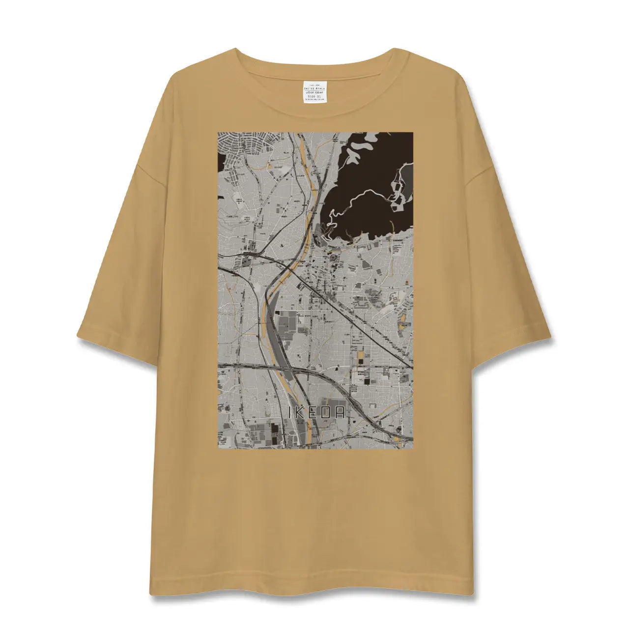 【池田(大阪府)】地図柄ビッグシルエットTシャツ
