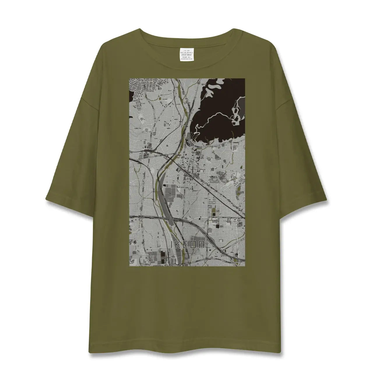 【池田(大阪府)】地図柄ビッグシルエットTシャツ