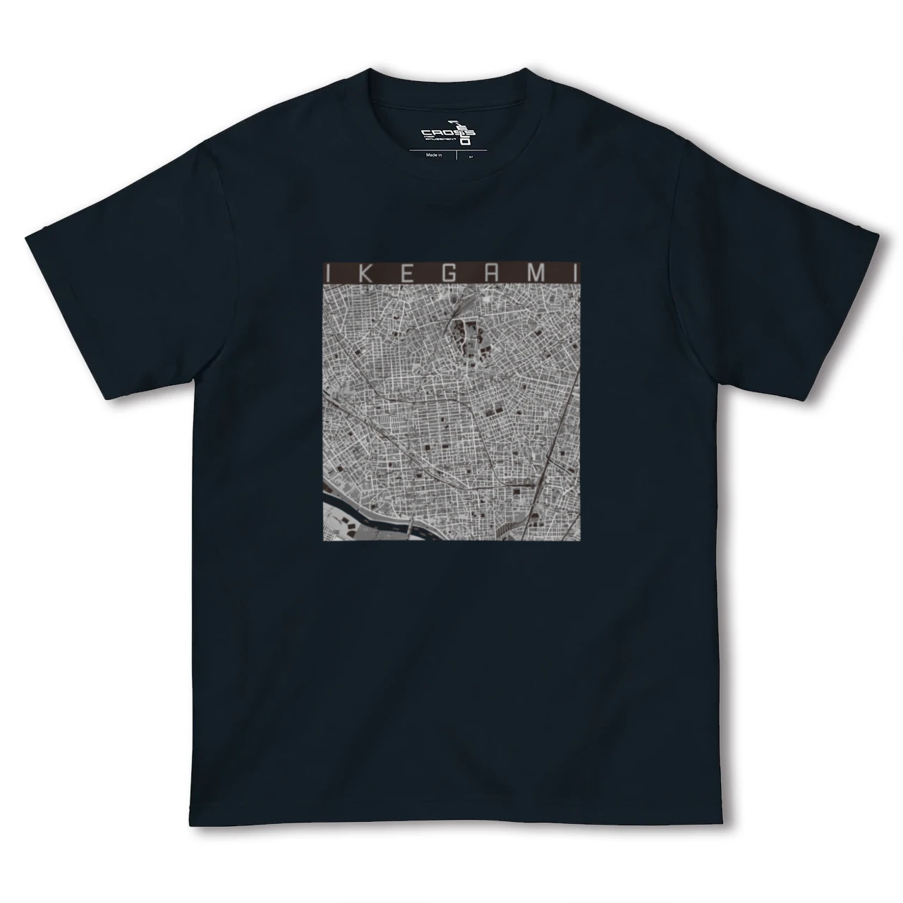 【池上(東京都)】地図柄ヘビーウェイトTシャツ