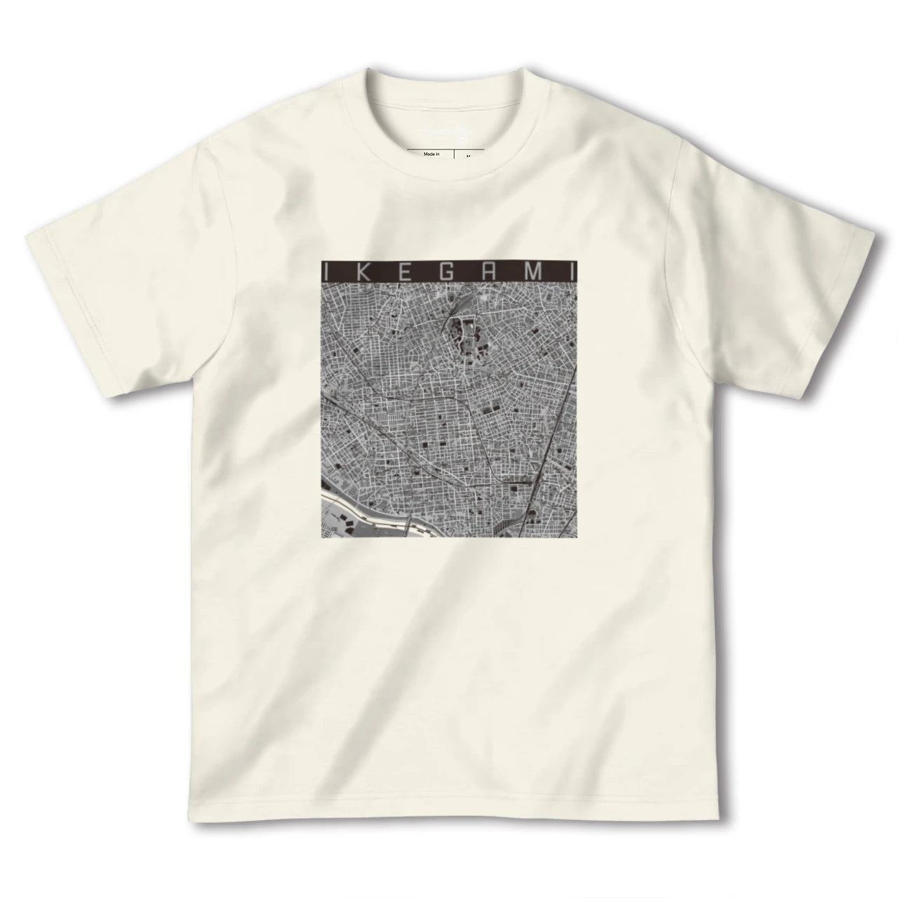 【池上(東京都)】地図柄ヘビーウェイトTシャツ
