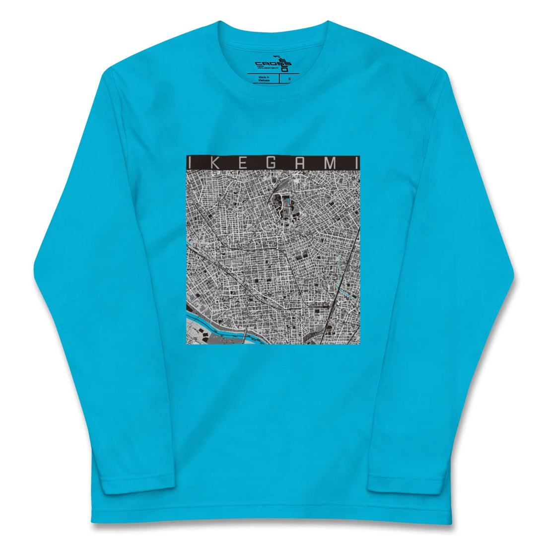 【池上(東京都)】地図柄ロングスリーブTシャツ