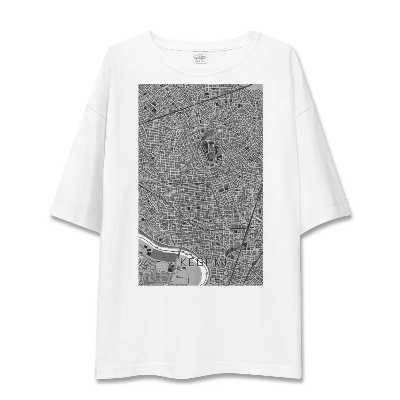 【池上(東京都)】地図柄ビッグシルエットTシャツ