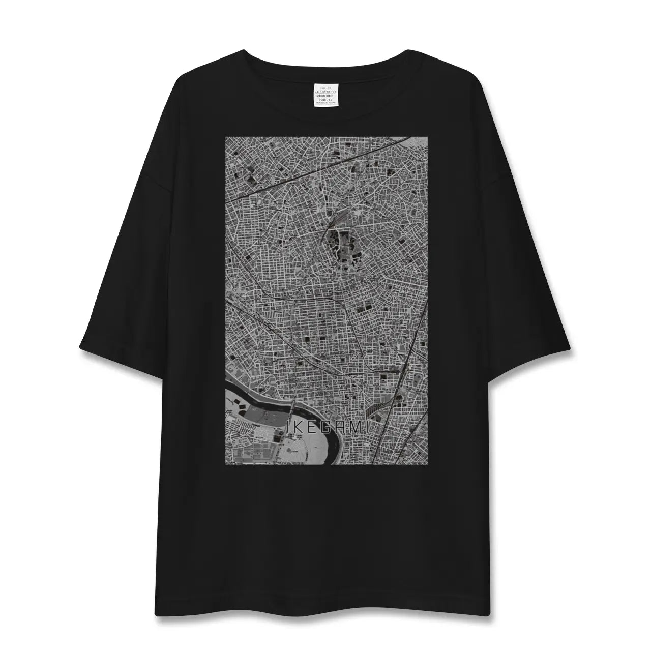 【池上(東京都)】地図柄ビッグシルエットTシャツ