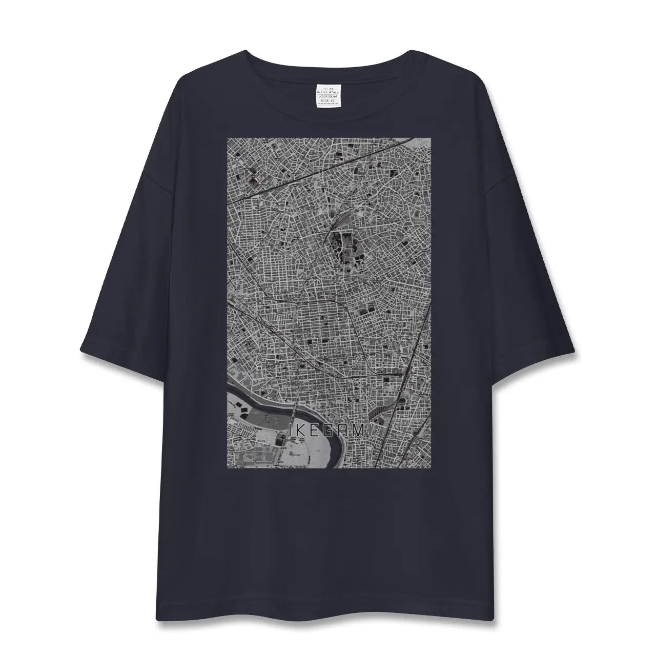 【池上(東京都)】地図柄ビッグシルエットTシャツ