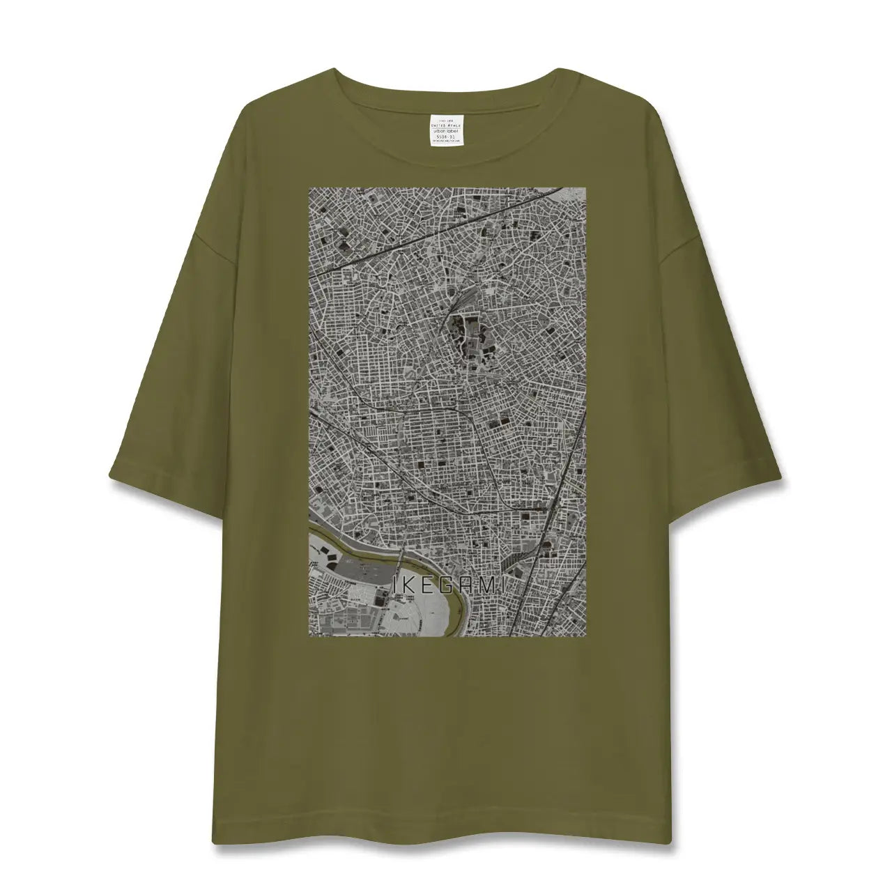 【池上(東京都)】地図柄ビッグシルエットTシャツ