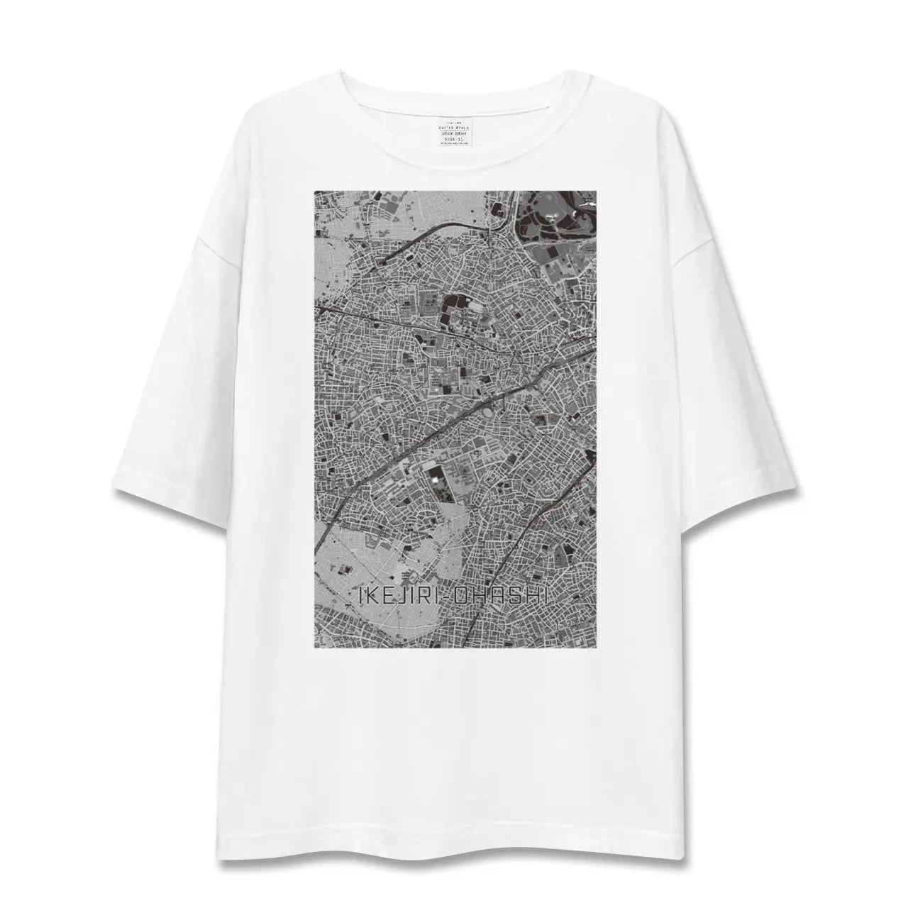 【池尻大橋(東京都)】地図柄ビッグシルエットTシャツ
