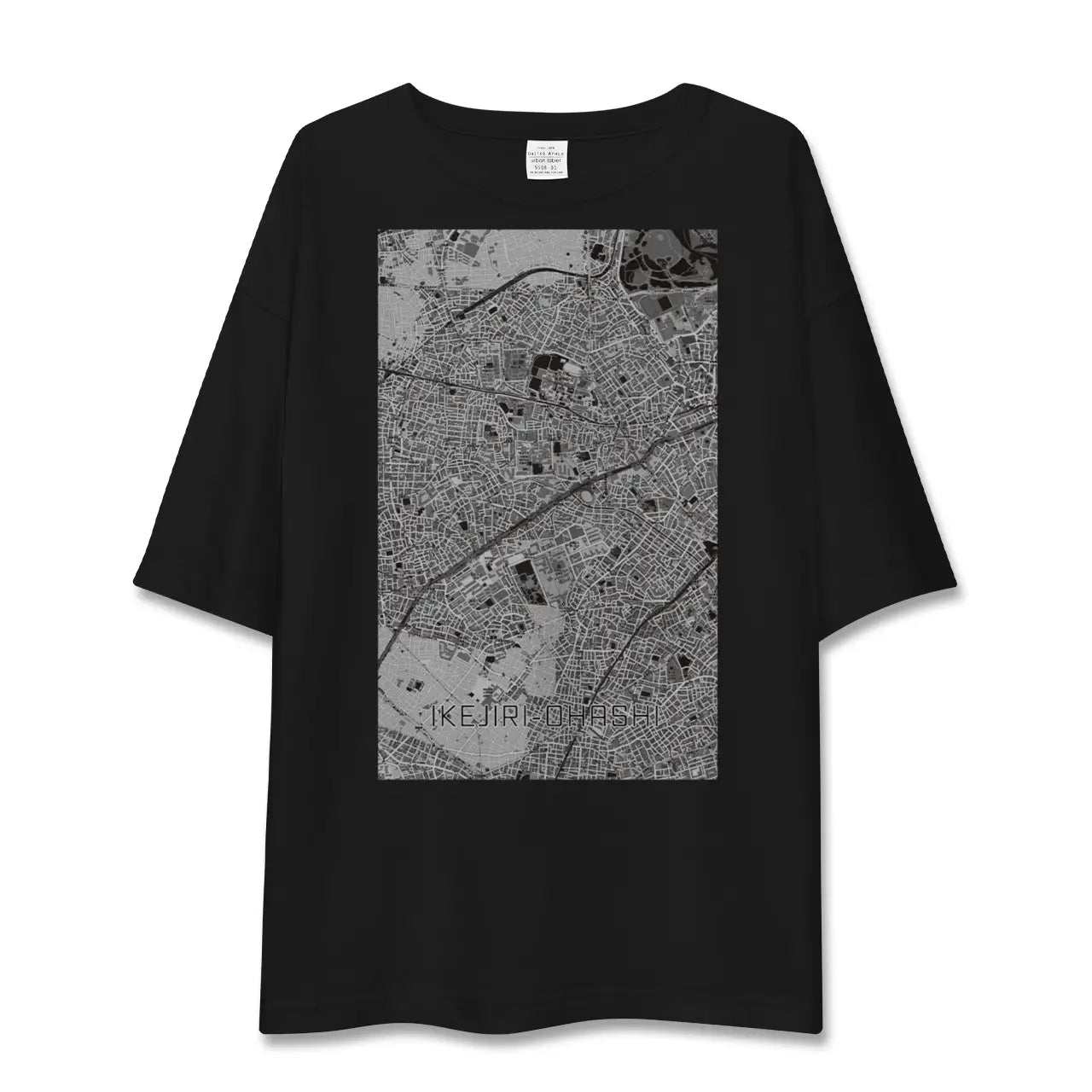 【池尻大橋(東京都)】地図柄ビッグシルエットTシャツ
