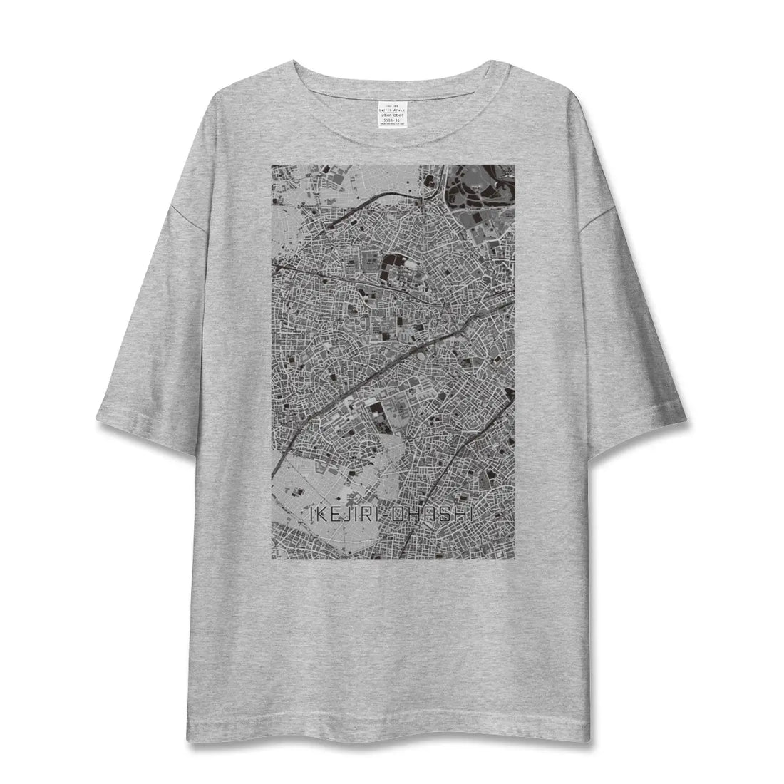 【池尻大橋(東京都)】地図柄ビッグシルエットTシャツ