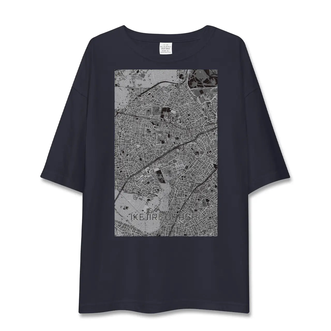 【池尻大橋(東京都)】地図柄ビッグシルエットTシャツ