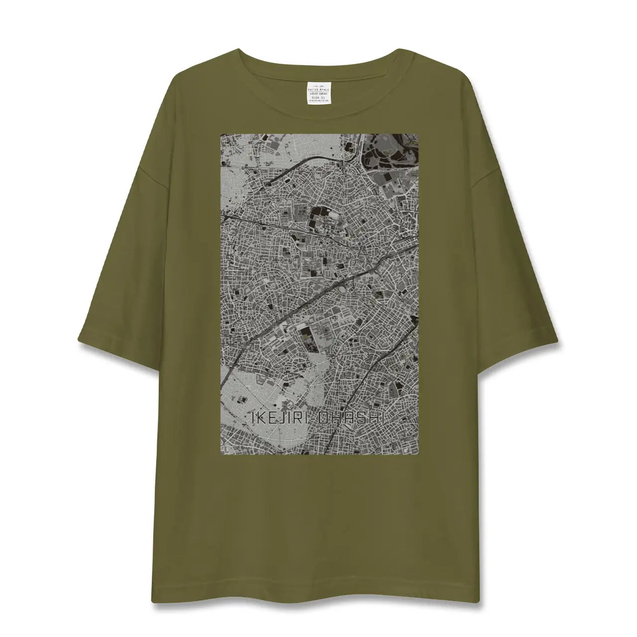 【池尻大橋(東京都)】地図柄ビッグシルエットTシャツ