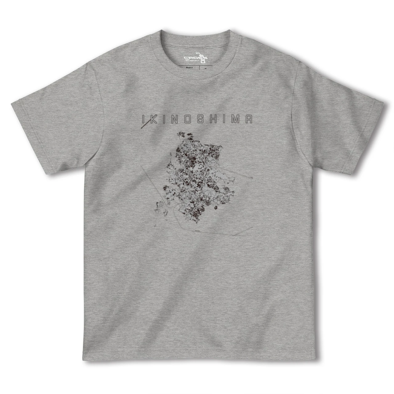 【壱岐島(長崎県)】地図柄ヘビーウェイトTシャツ