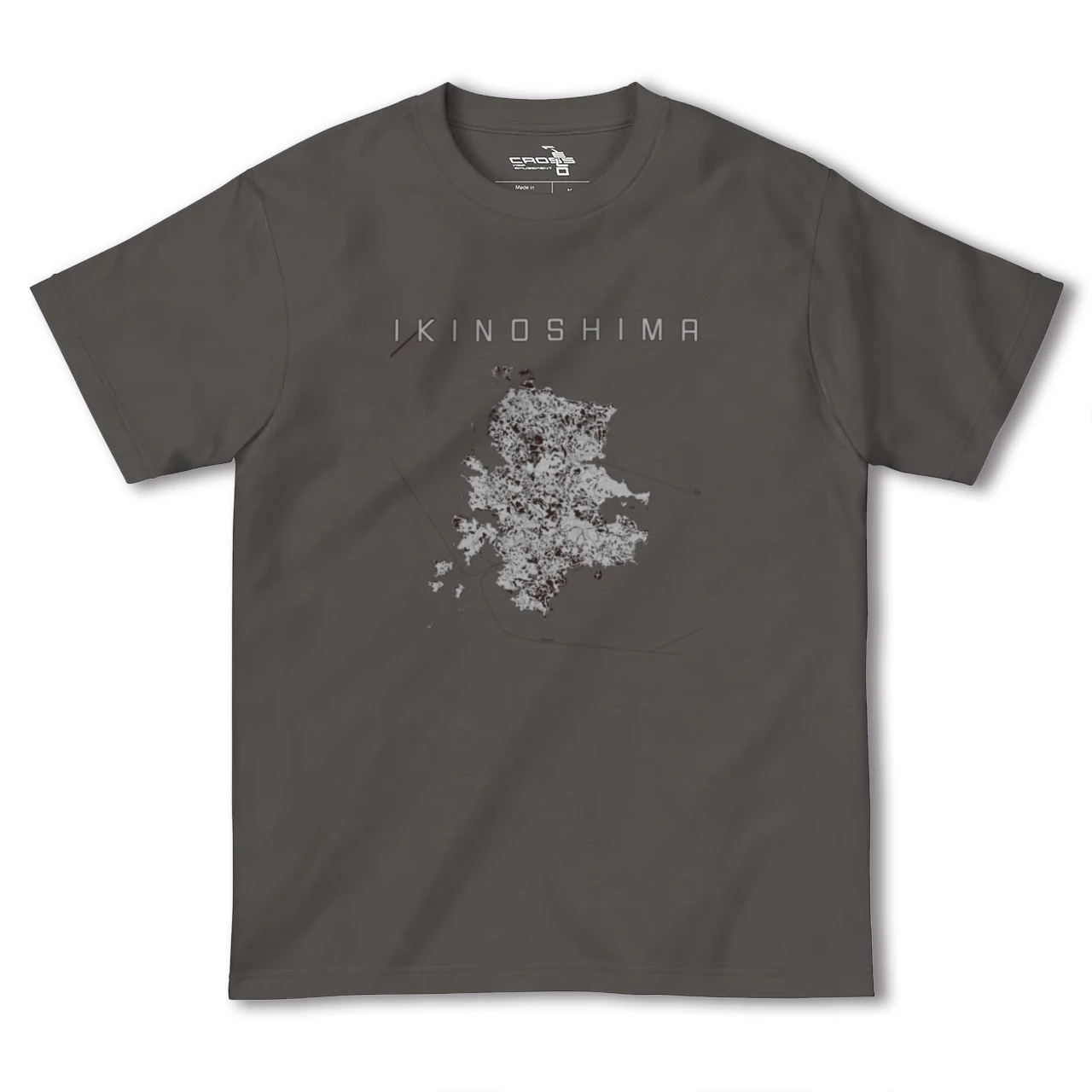 【壱岐島(長崎県)】地図柄ヘビーウェイトTシャツ