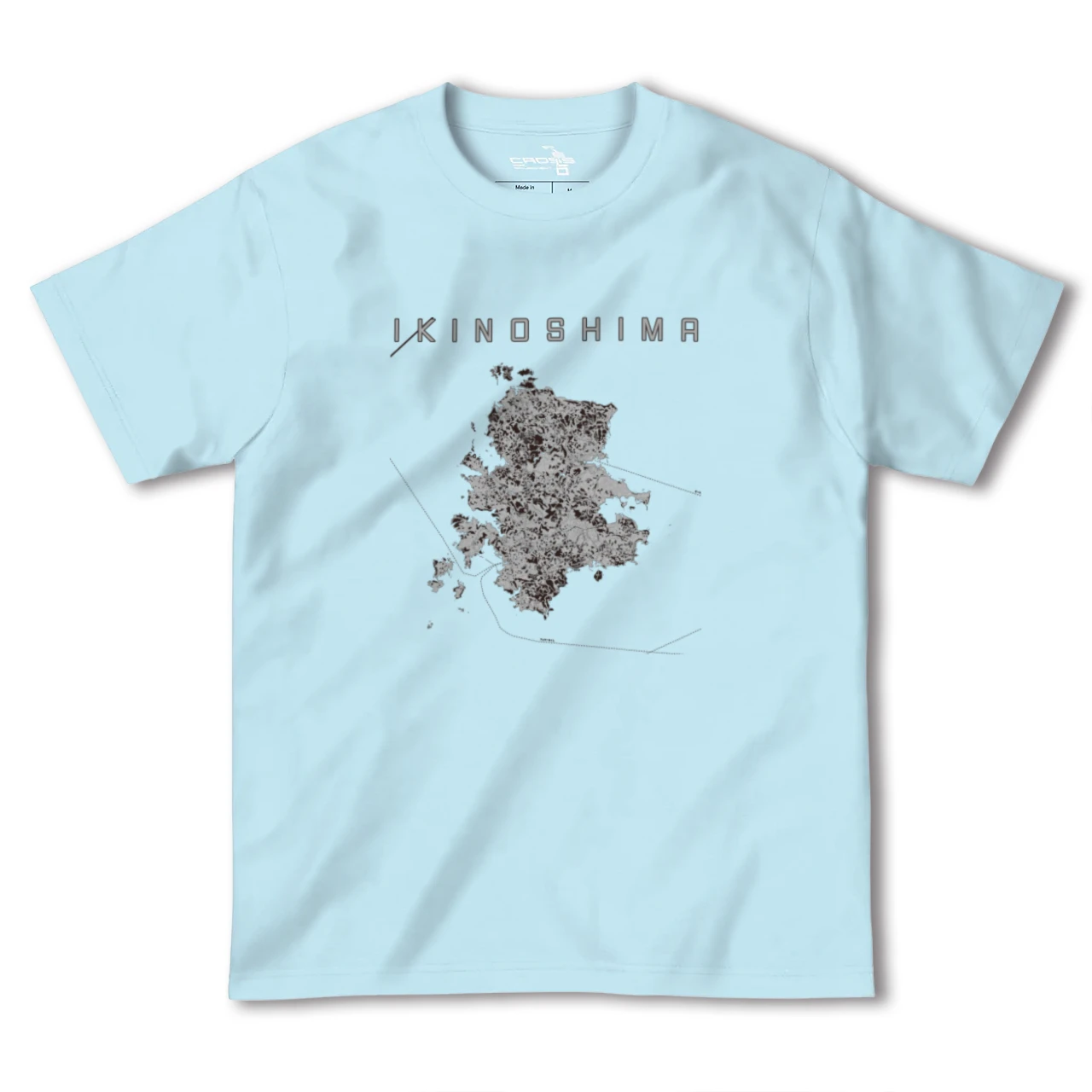 【壱岐島(長崎県)】地図柄ヘビーウェイトTシャツ