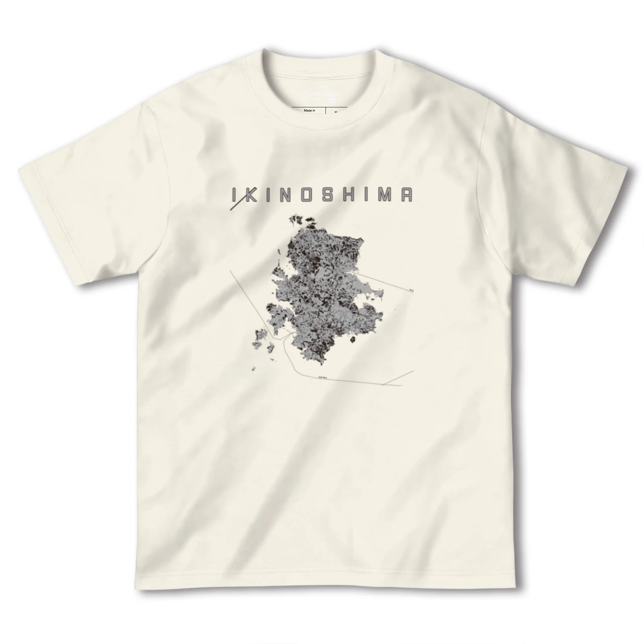 【壱岐島(長崎県)】地図柄ヘビーウェイトTシャツ