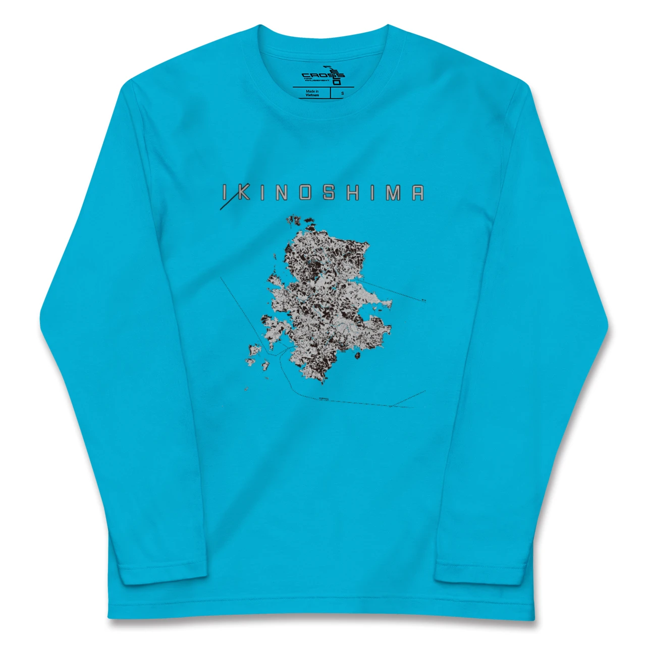 【壱岐島(長崎県)】地図柄ロングスリーブTシャツ