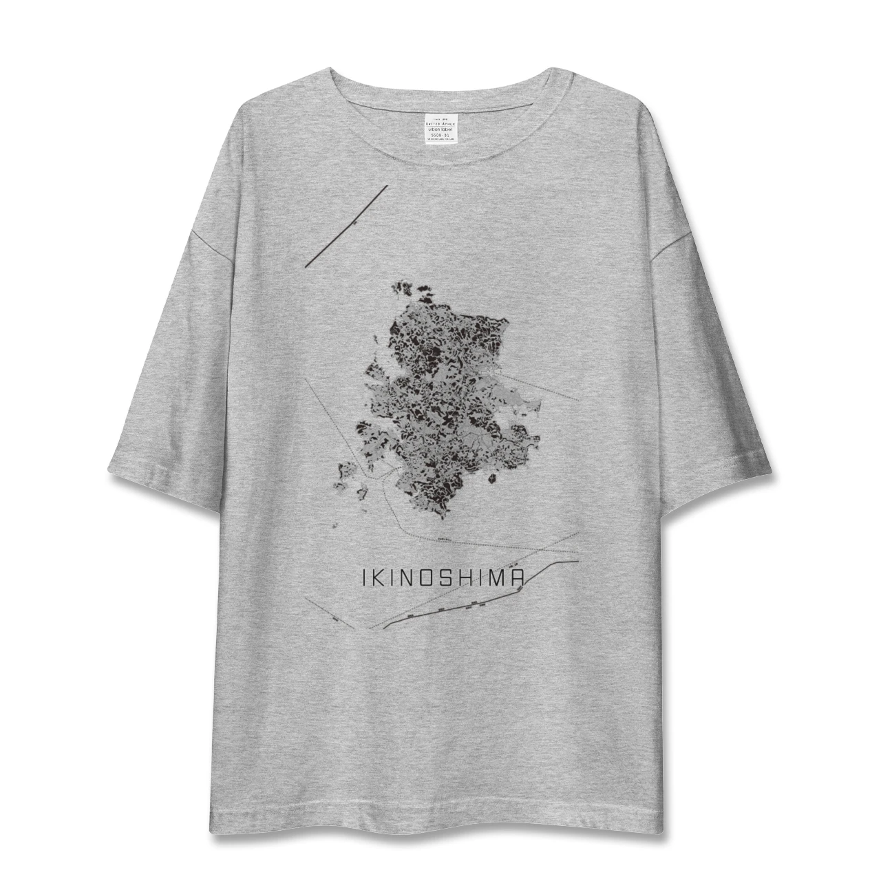 【壱岐島(長崎県)】地図柄ビッグシルエットTシャツ