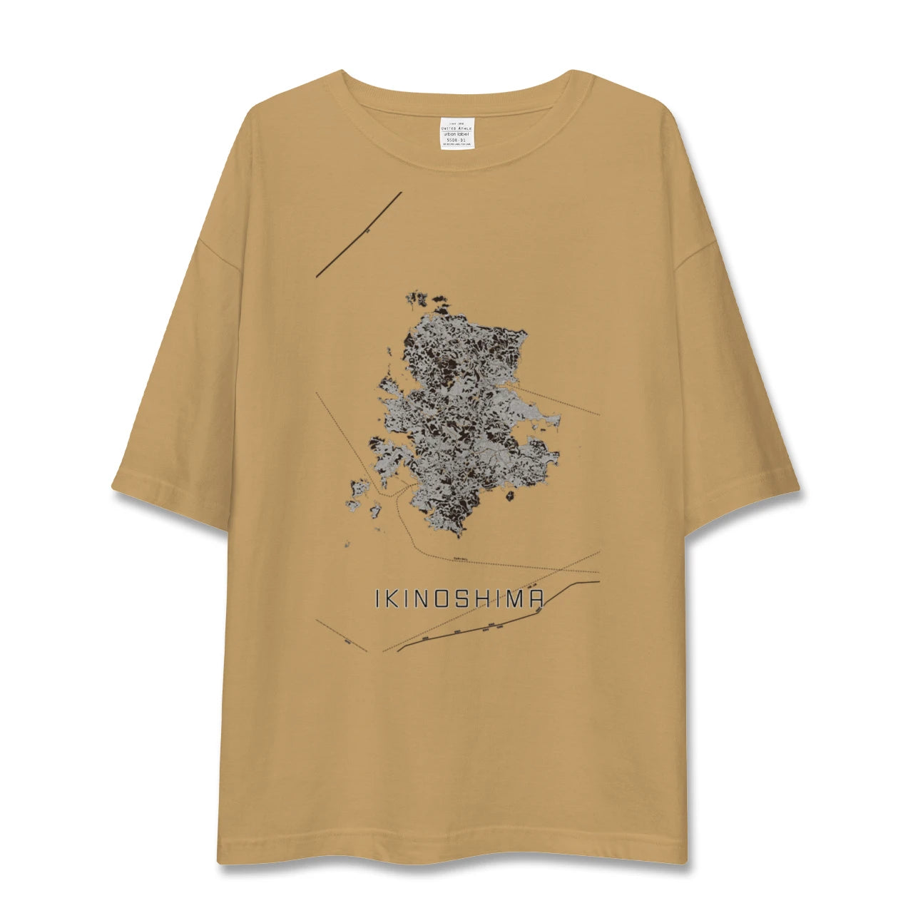 【壱岐島(長崎県)】地図柄ビッグシルエットTシャツ