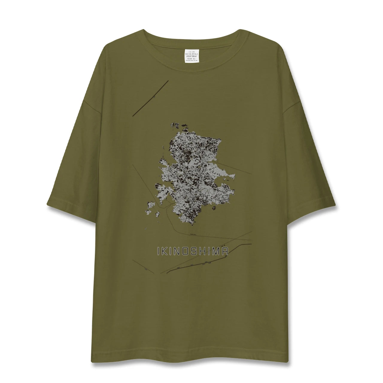 【壱岐島(長崎県)】地図柄ビッグシルエットTシャツ