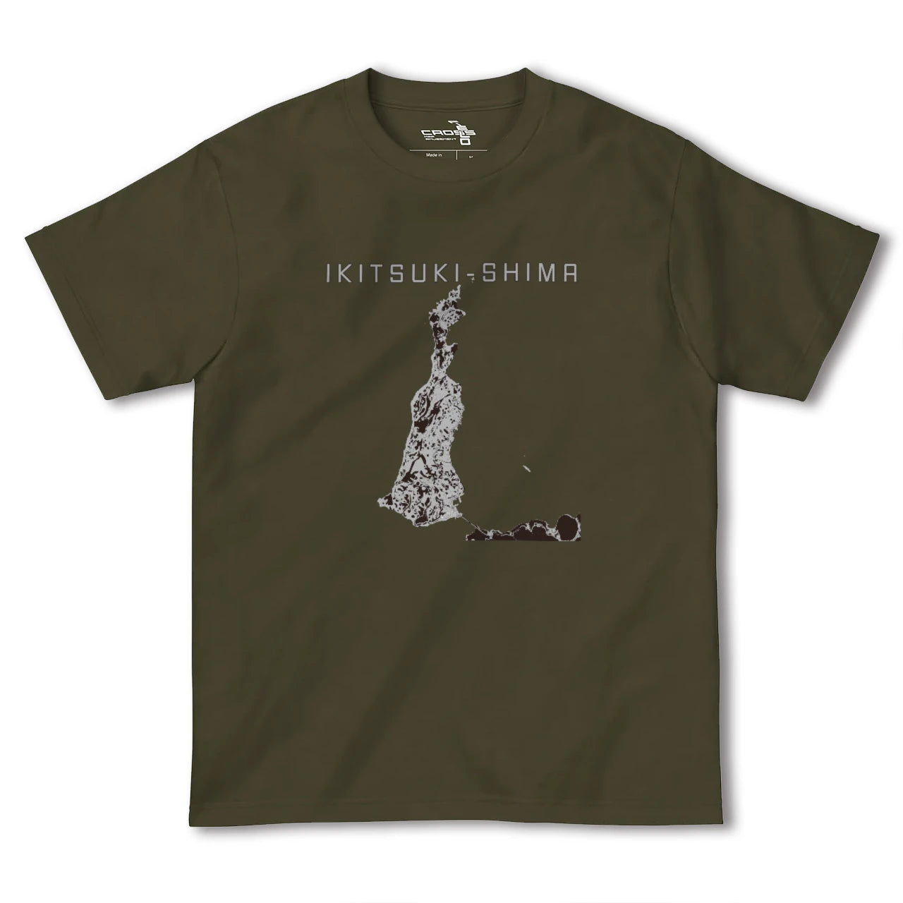【生月島(長崎県)】地図柄ヘビーウェイトTシャツ