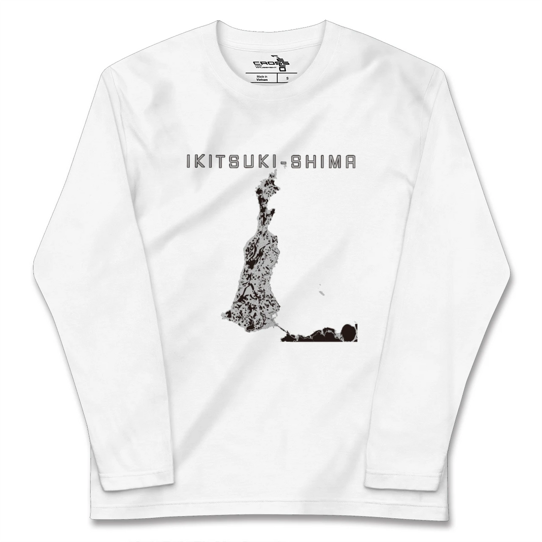 【生月島(長崎県)】地図柄ロングスリーブTシャツ