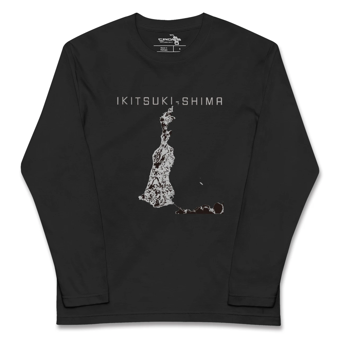 【生月島(長崎県)】地図柄ロングスリーブTシャツ