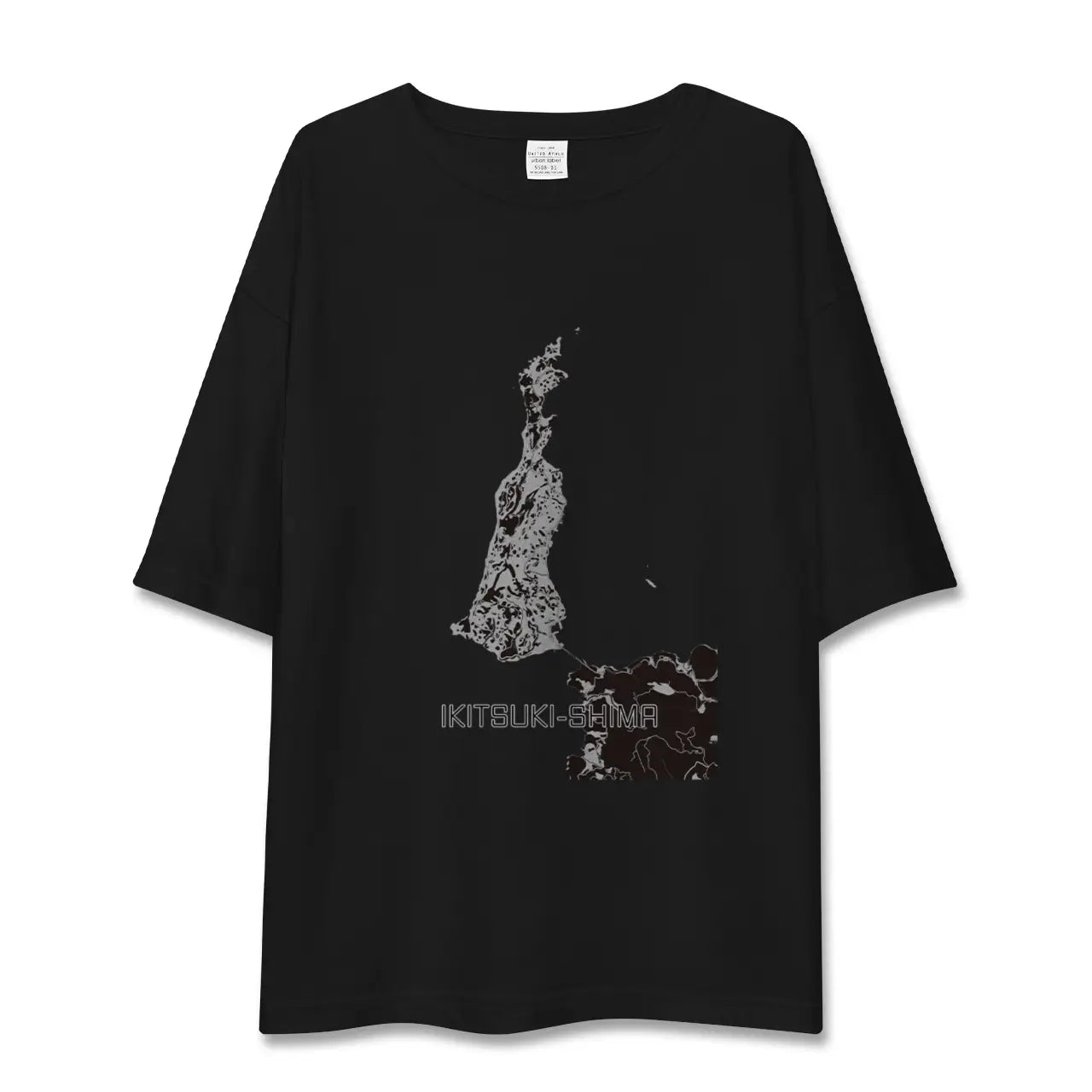 【生月島(長崎県)】地図柄ビッグシルエットTシャツ