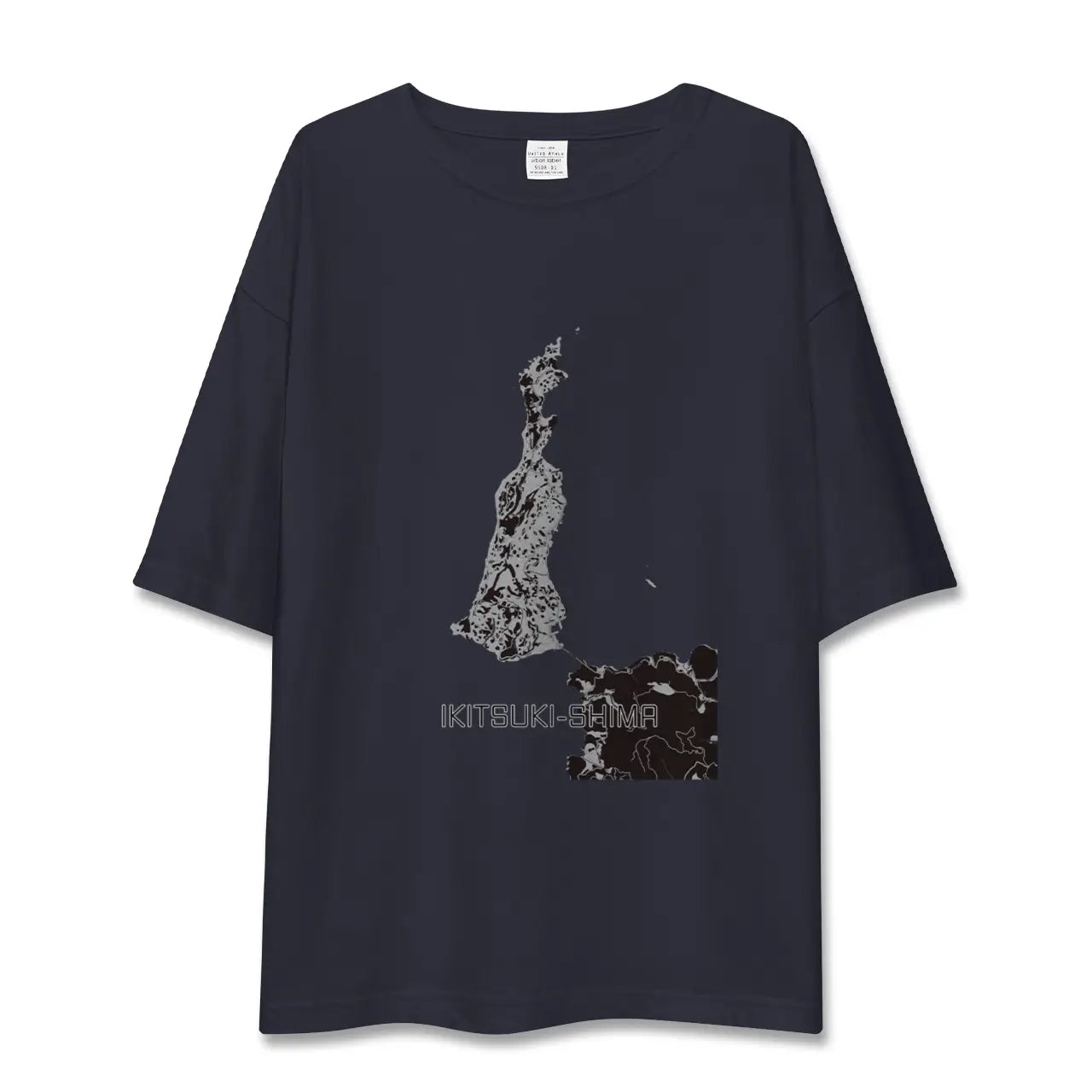 【生月島(長崎県)】地図柄ビッグシルエットTシャツ