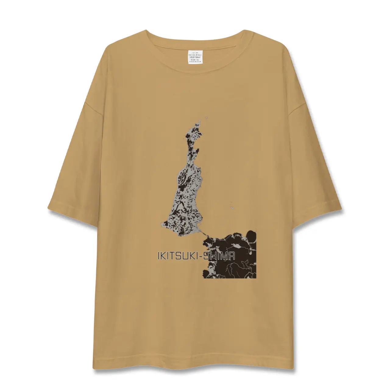 【生月島(長崎県)】地図柄ビッグシルエットTシャツ