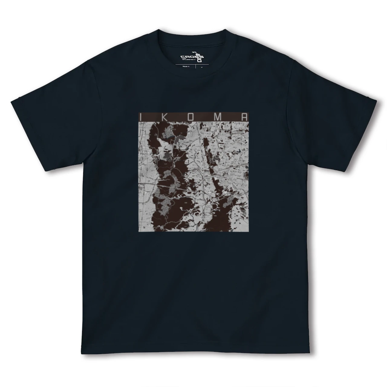 【生駒(奈良県)】地図柄ヘビーウェイトTシャツ