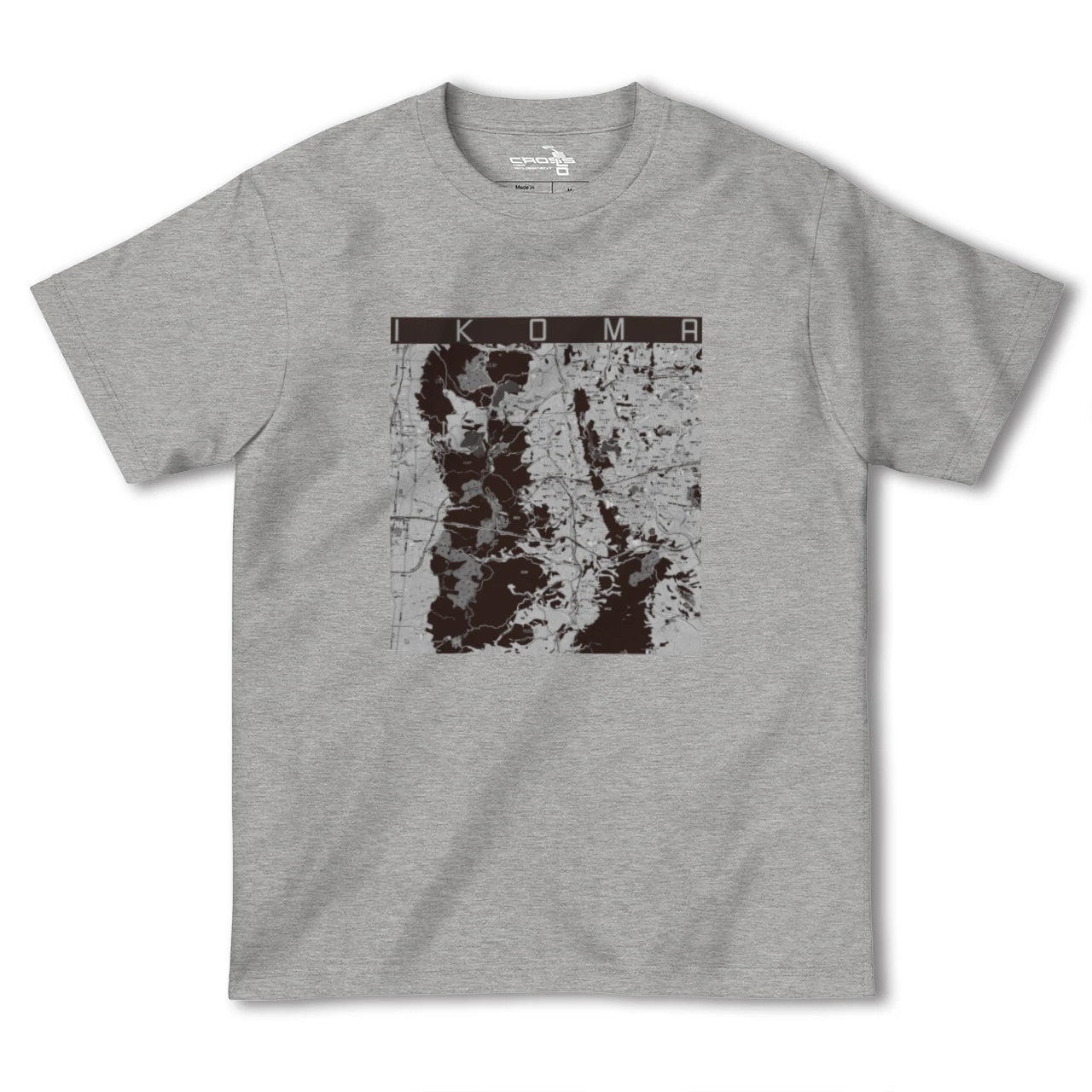 【生駒(奈良県)】地図柄ヘビーウェイトTシャツ