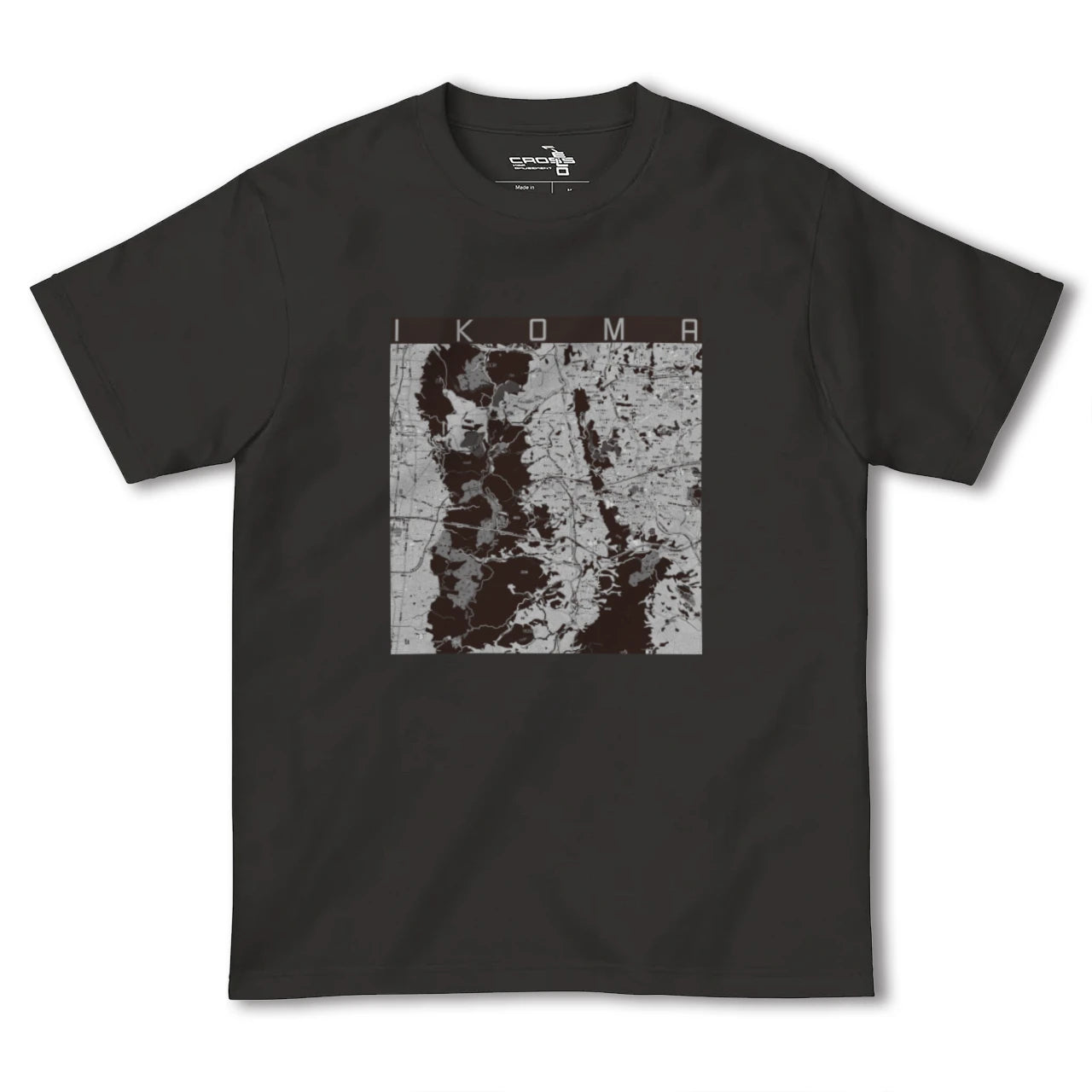 【生駒(奈良県)】地図柄ヘビーウェイトTシャツ