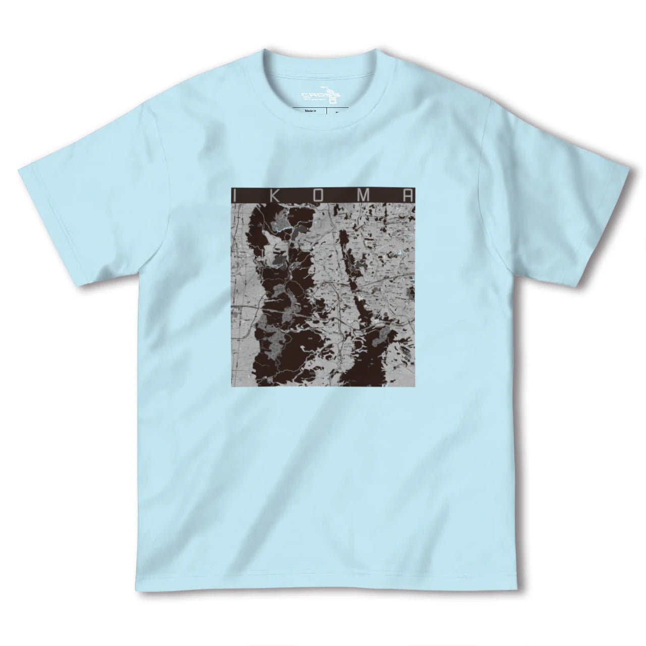 【生駒(奈良県)】地図柄ヘビーウェイトTシャツ