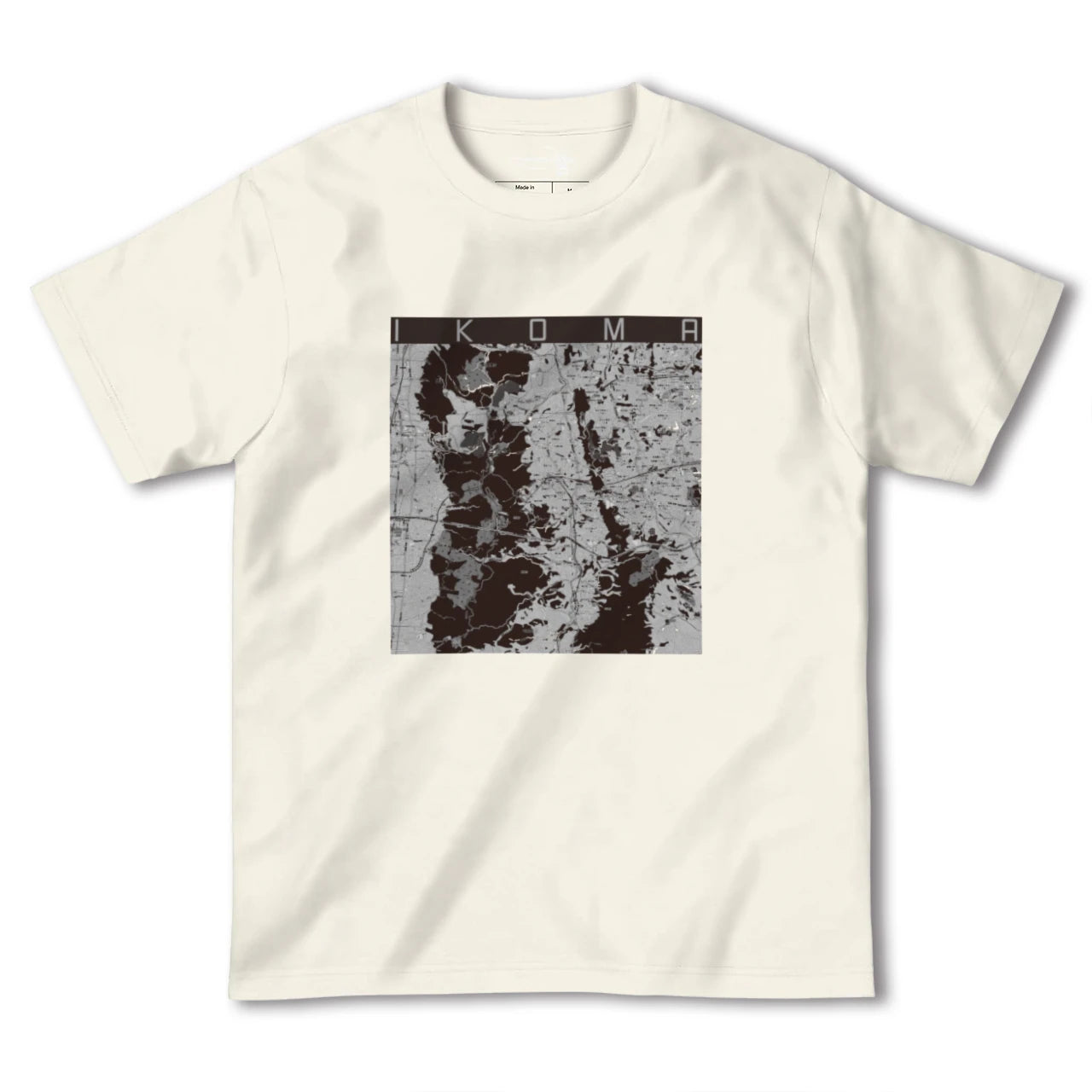 【生駒(奈良県)】地図柄ヘビーウェイトTシャツ
