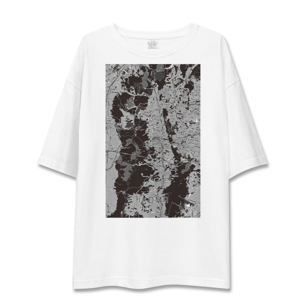 【生駒(奈良県)】地図柄ビッグシルエットTシャツ