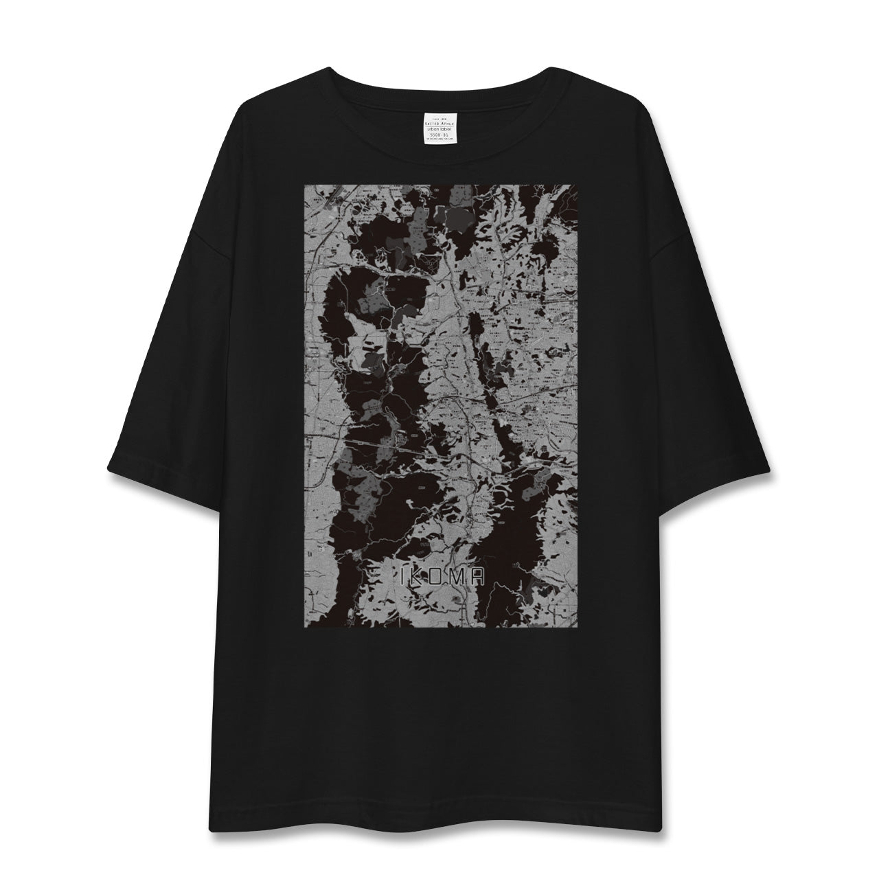 【生駒(奈良県)】地図柄ビッグシルエットTシャツ