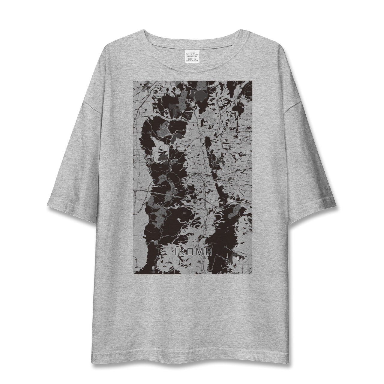 【生駒(奈良県)】地図柄ビッグシルエットTシャツ