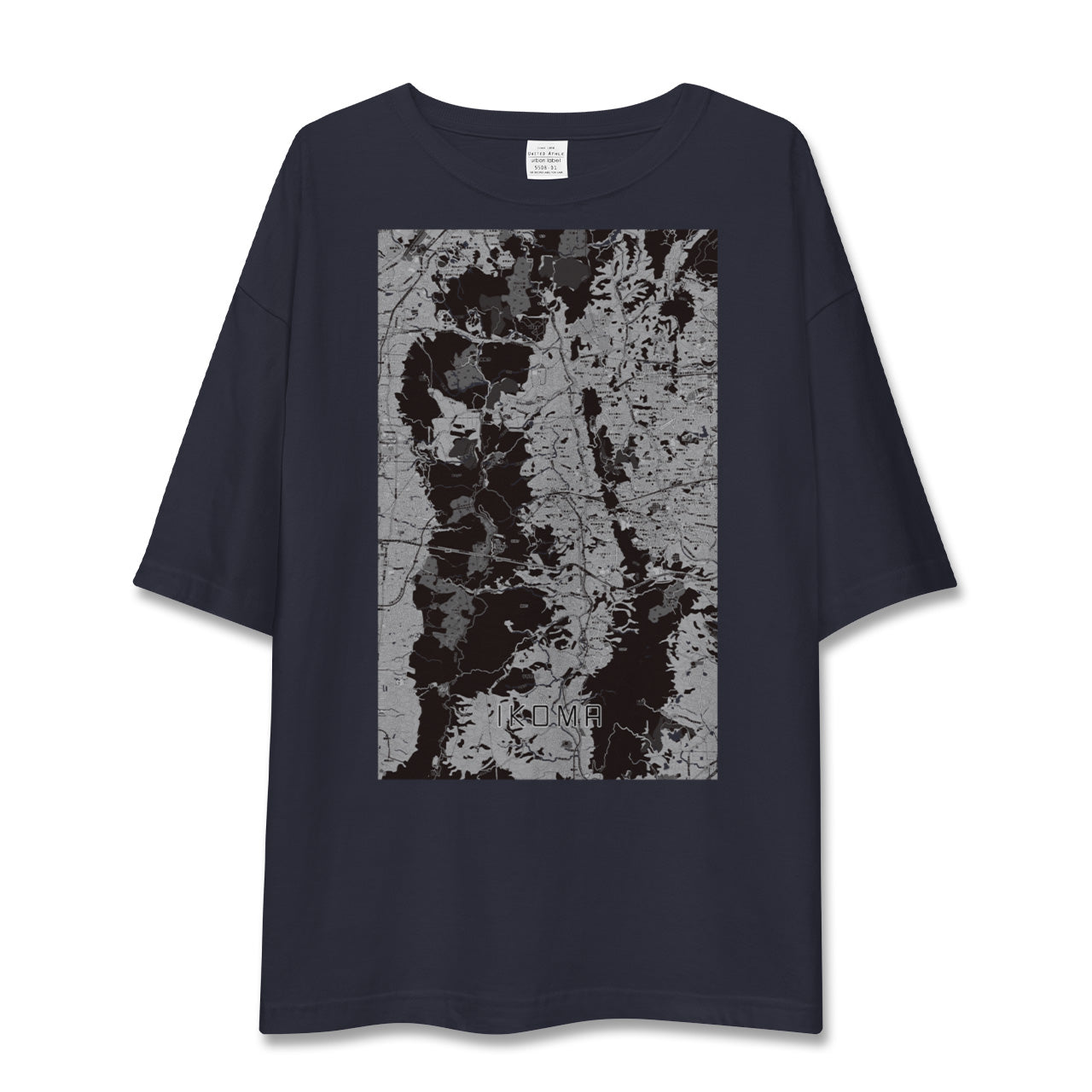 【生駒(奈良県)】地図柄ビッグシルエットTシャツ