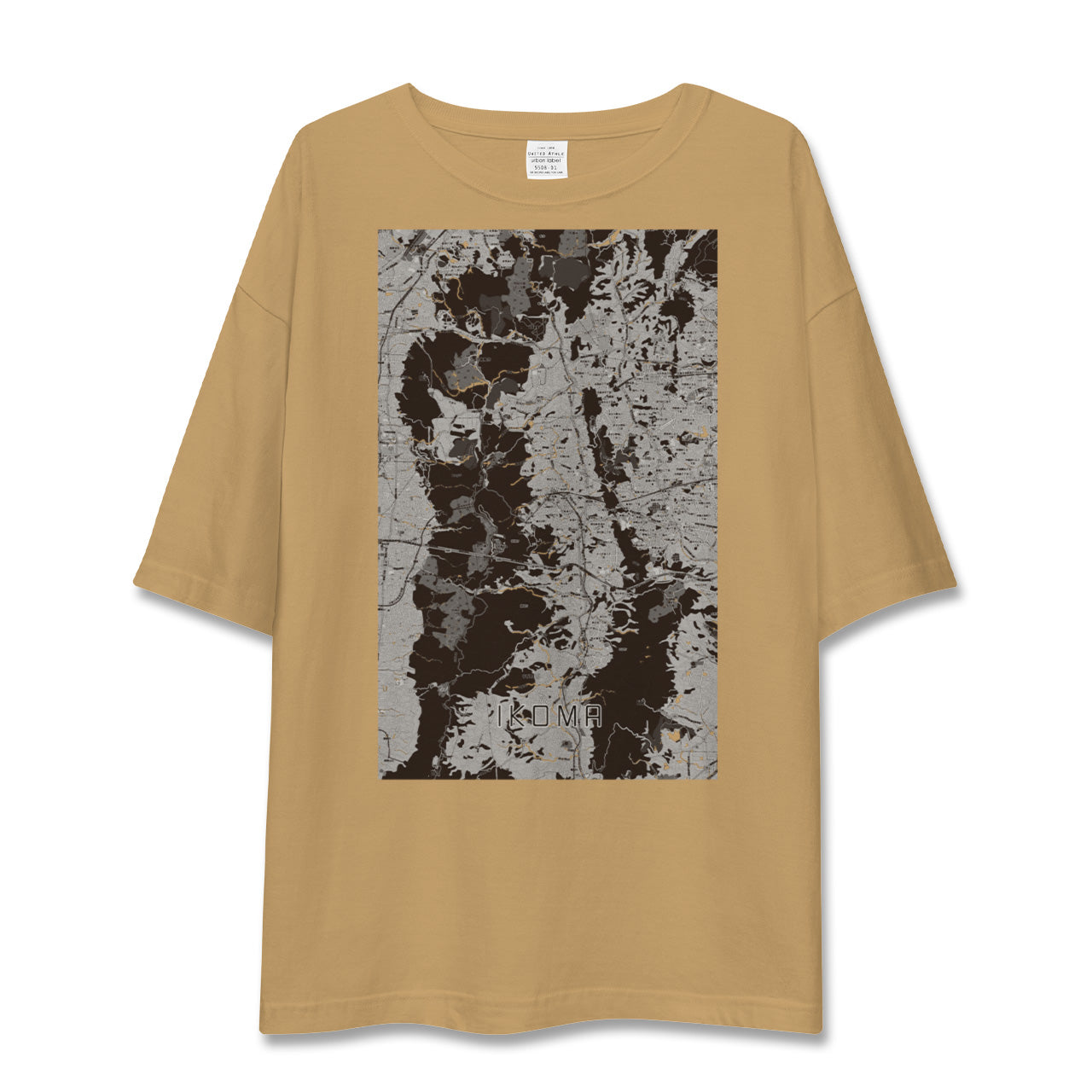 【生駒(奈良県)】地図柄ビッグシルエットTシャツ