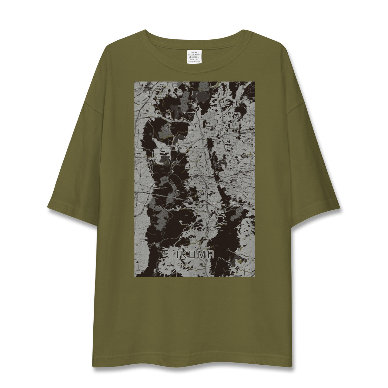 【生駒(奈良県)】地図柄ビッグシルエットTシャツ