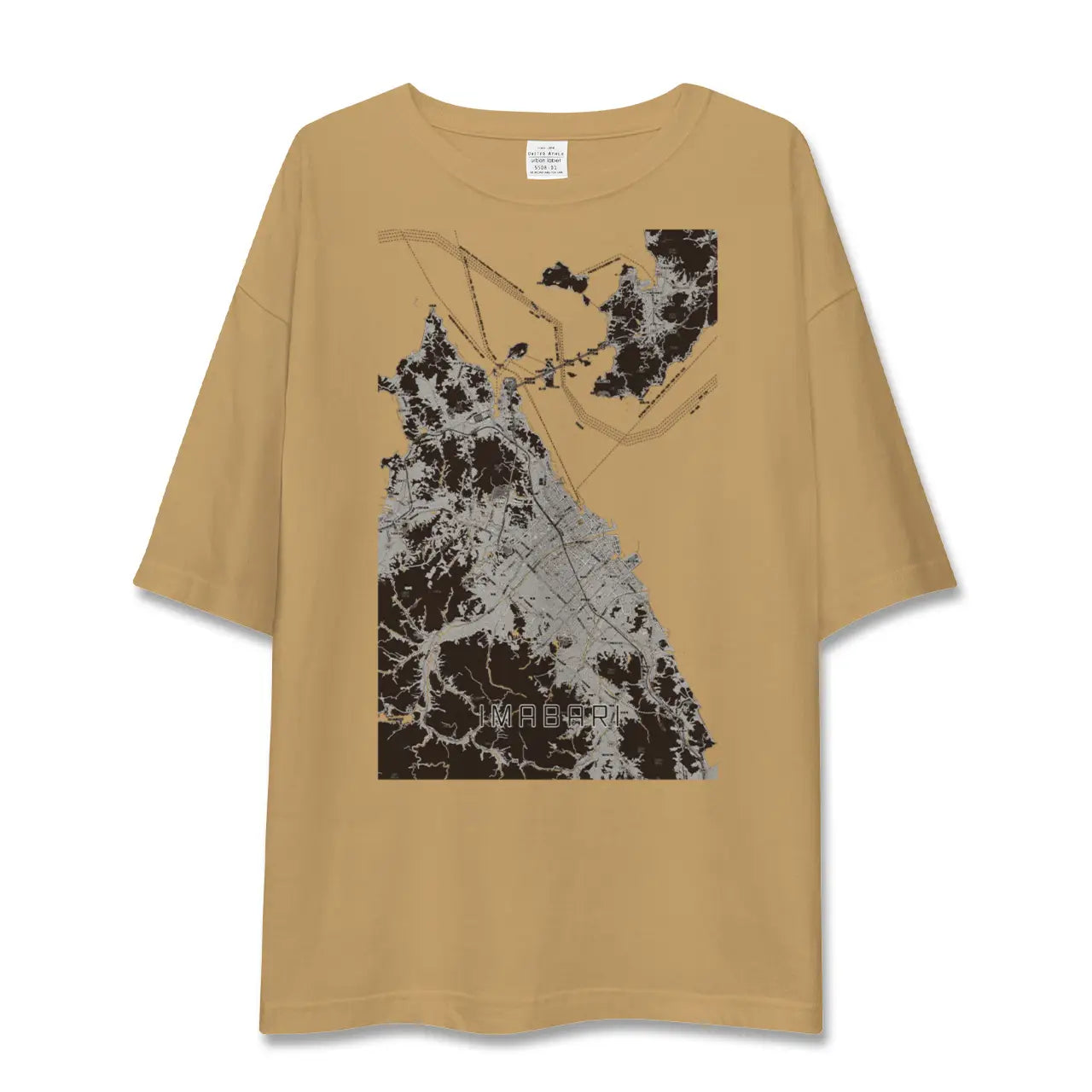 【今治2(愛媛県)】地図柄ビッグシルエットTシャツ