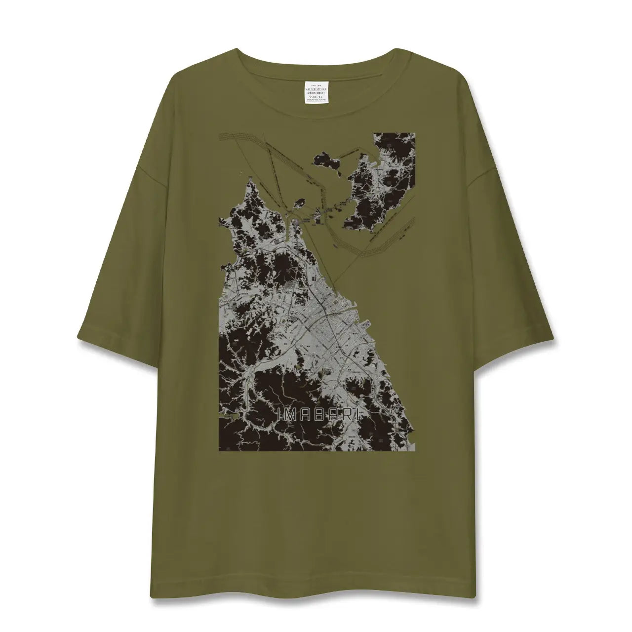 【今治2(愛媛県)】地図柄ビッグシルエットTシャツ