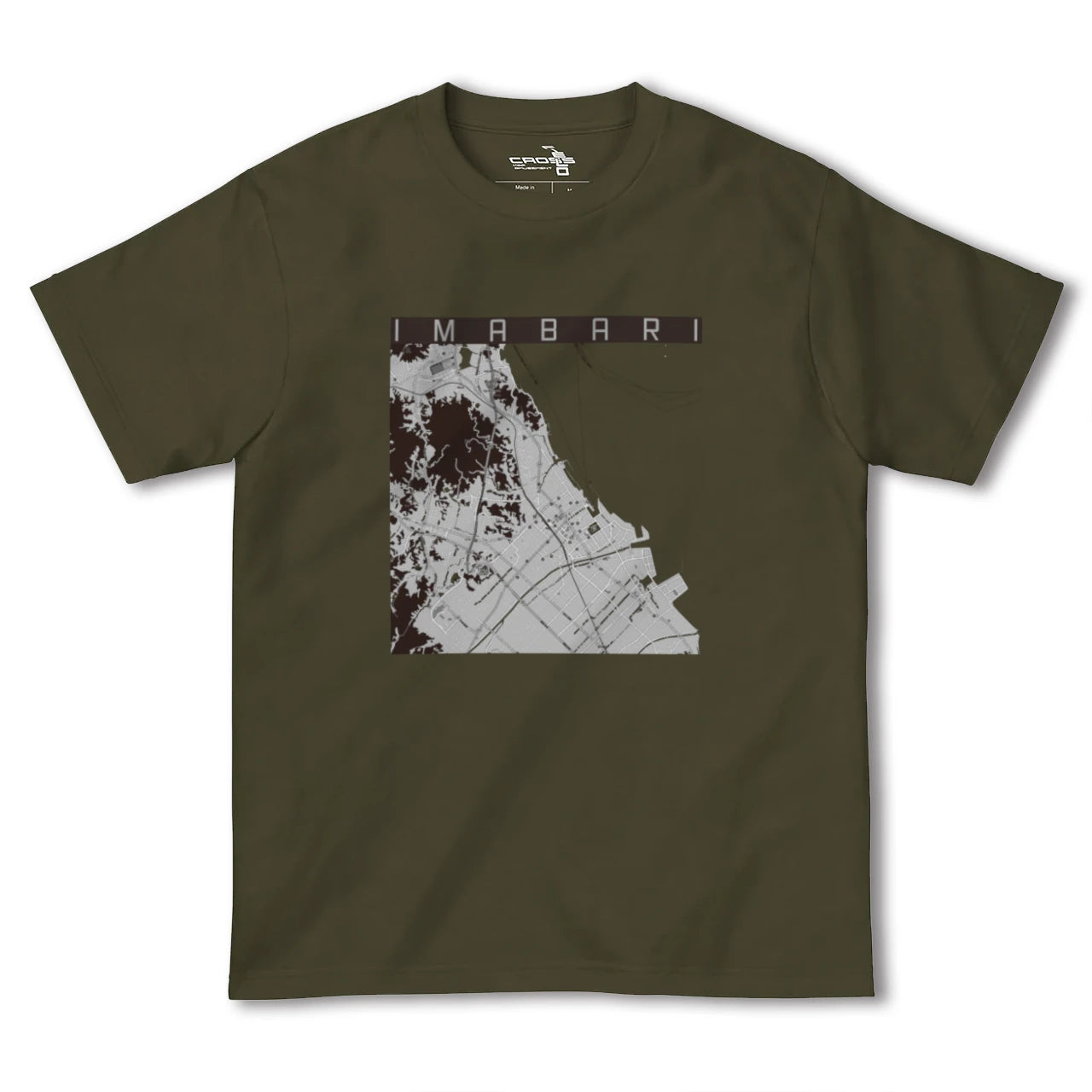 【今治(愛媛県)】地図柄ヘビーウェイトTシャツ